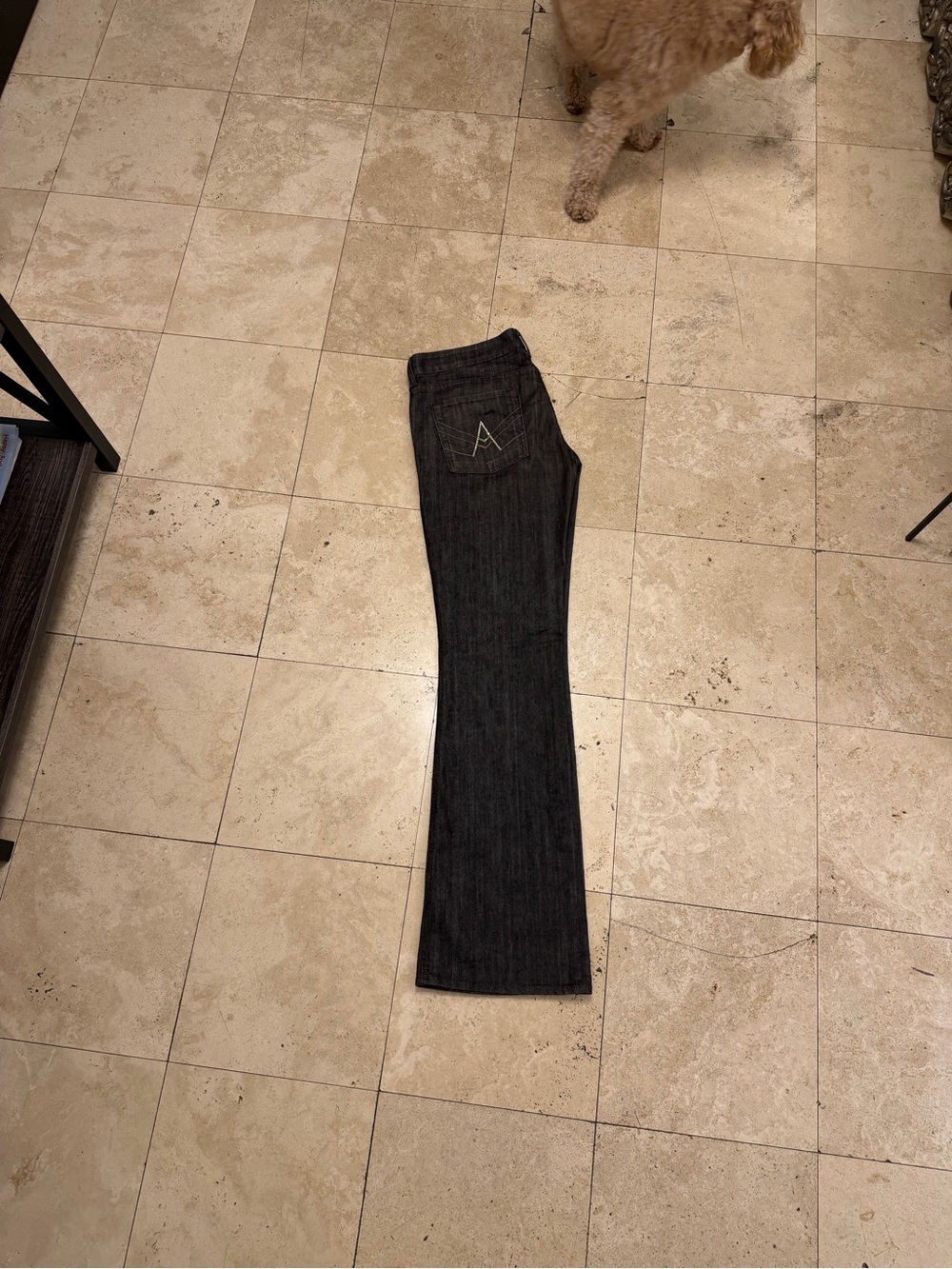 7 For All Mankind Black Boot Cut Jeans